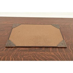 Roycroft Arts & Crafts Hammered Copper Blotter Corners With Desk Blotter
