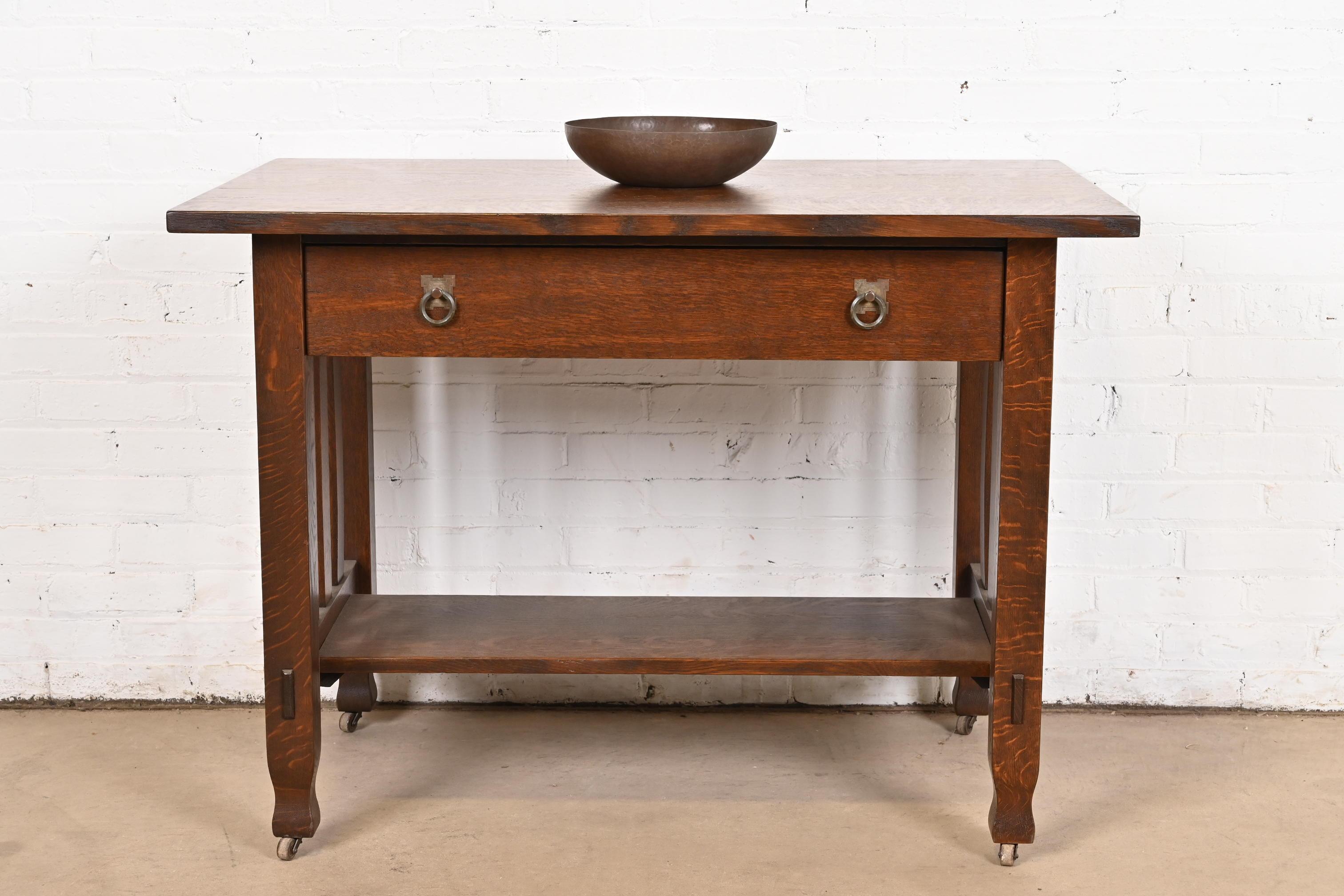 Cuenco grande de cobre martillado Roycroft Arts & Crafts en venta 4