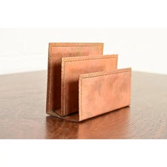 Roycroft Arts & Crafts Hammered Copper Letter Rack