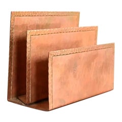 Roycroft Arts & Crafts Hammered Copper Letter Rack
