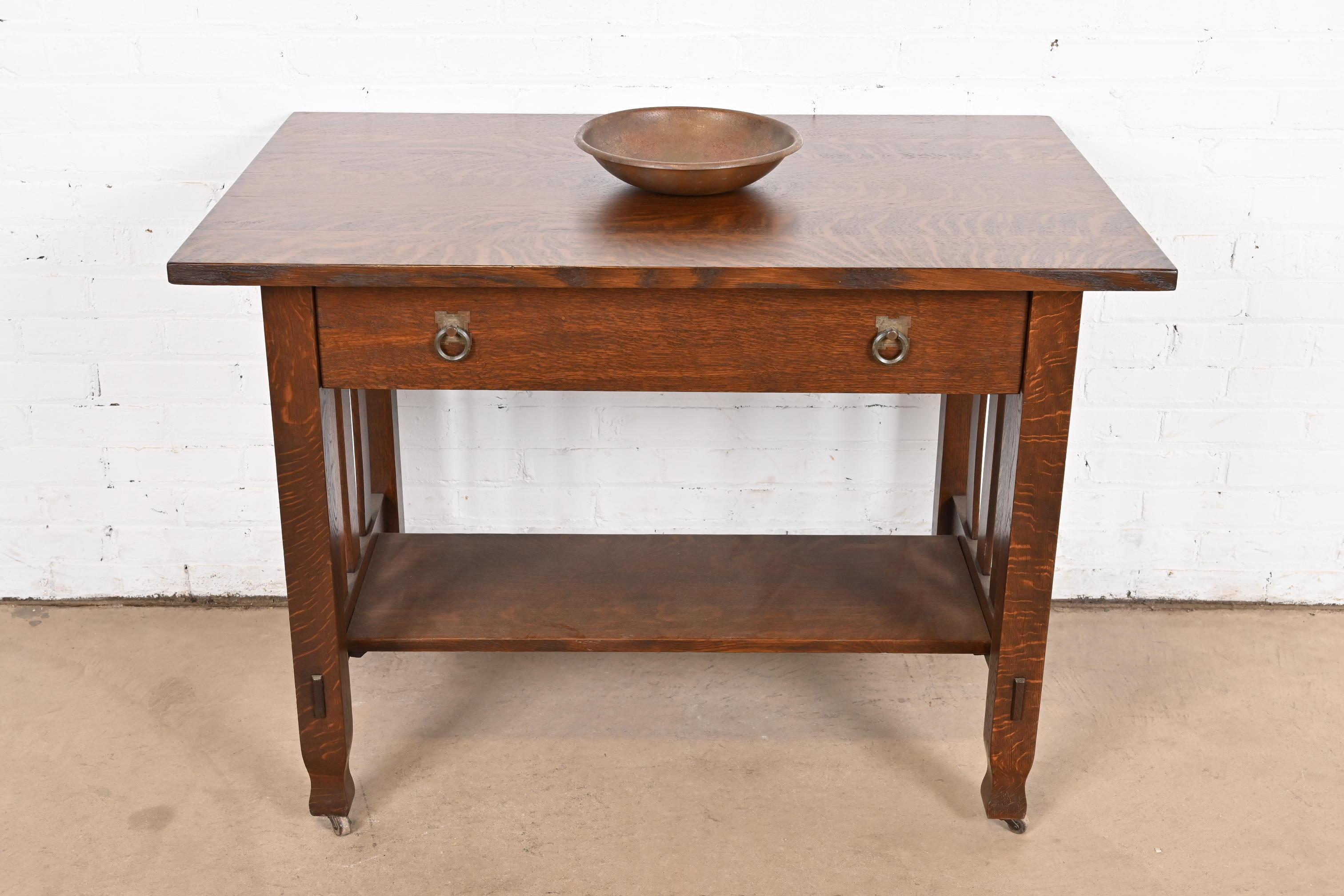 20ième siècle Grand bol en bronze Roycroft Arts & Crafts, vers 1900 en vente