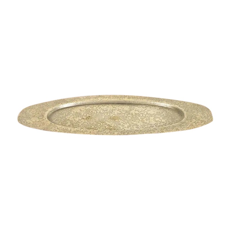 Roycroft Arts & Crafts Silver Finished Hammered Copper Tray, Circa 1920s For Sale