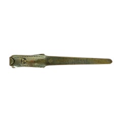 Roycroft Arts & Crafts Trefoil Hammered Brass Over Copper Letter Opener