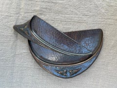 Roycroft Copper Crumber and Tray Set, Early 20th Century