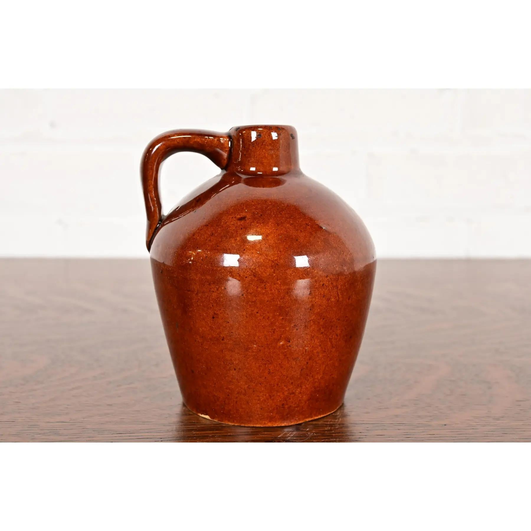 Cruche en céramique émaillée Arts & Crafts Antique Roycroft Pottery, Circa 1920s en vente 3