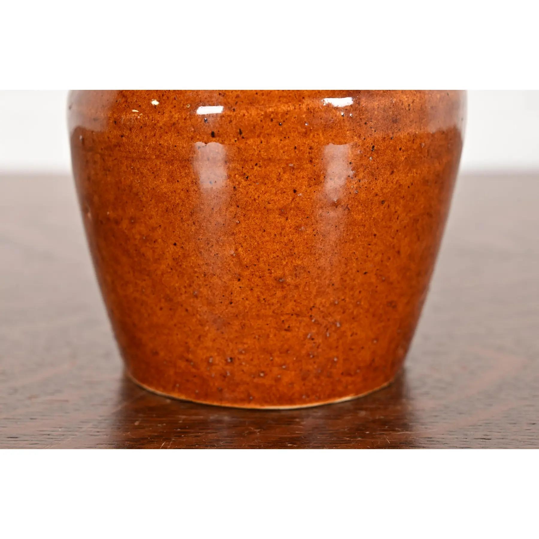 Cruche en céramique émaillée Arts & Crafts Antique Roycroft Pottery, Circa 1920s en vente 3