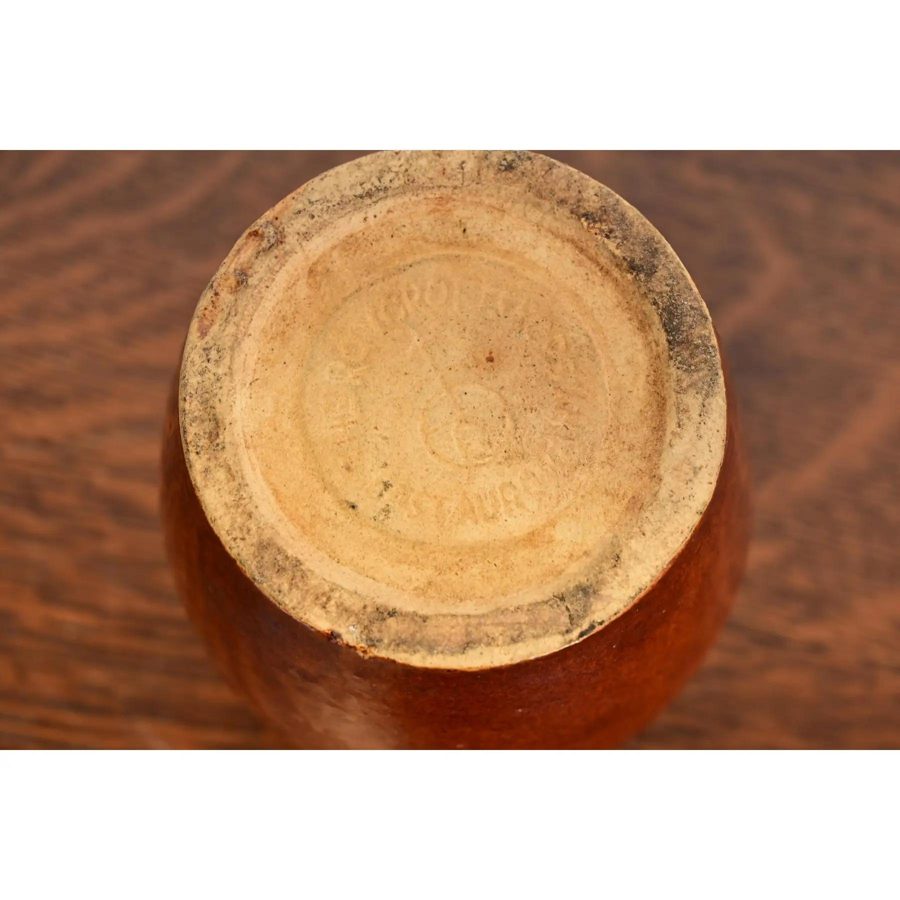 Cruche en céramique émaillée Arts & Crafts Antique Roycroft Pottery, Circa 1920s en vente 5