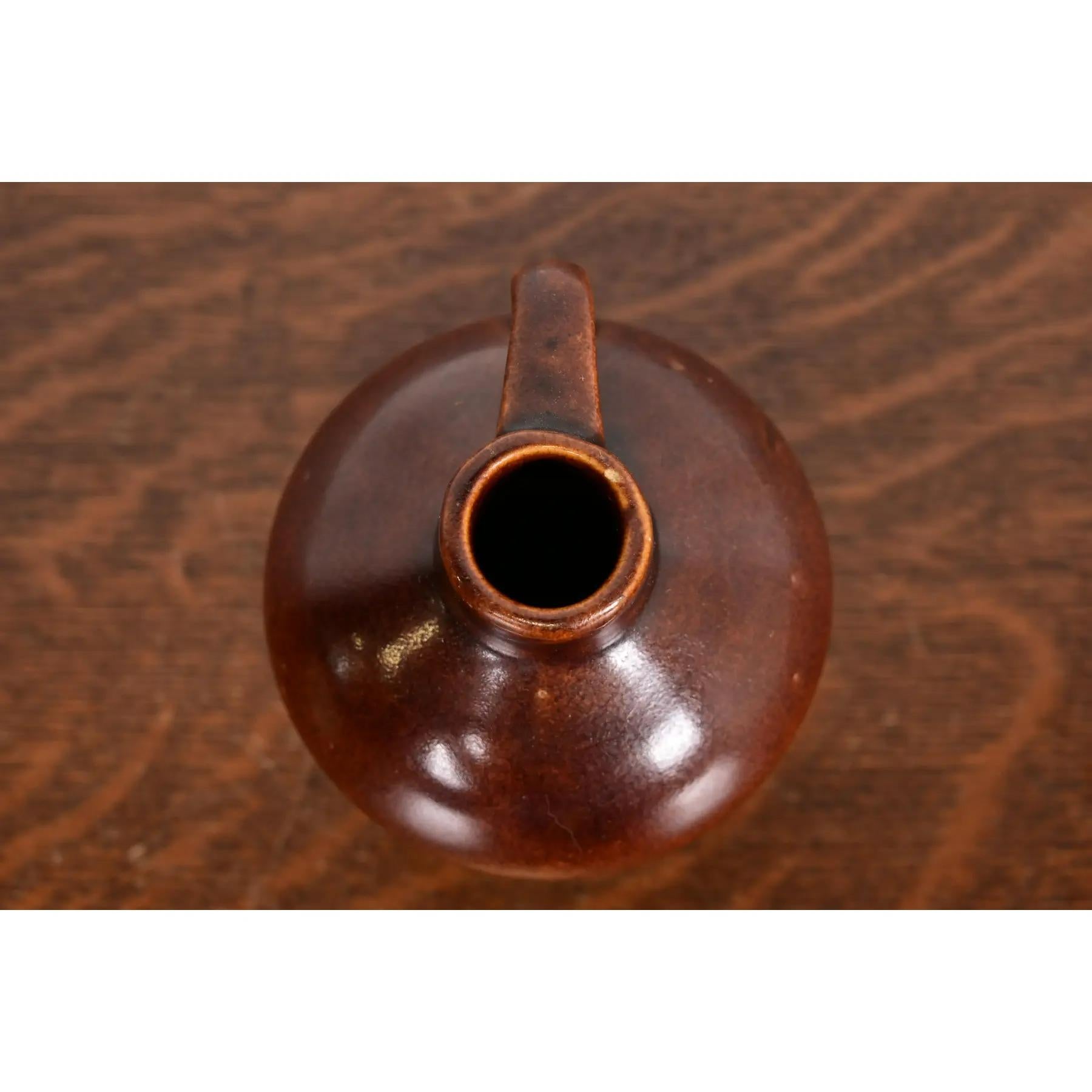 Cruche en céramique émaillée Arts & Crafts Antique Roycroft Pottery, Circa 1920s en vente 1