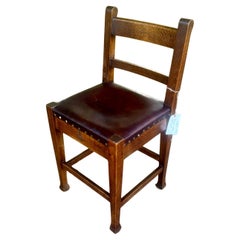 ROYCROFT   Sedia laterale modello #035 di dimensioni speciali, non con schienale alto, epoca Stickley. W8115