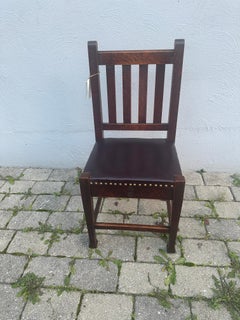 Roycroft Side Chair in Very Good Condition cir 910-    Stickley era  W7738