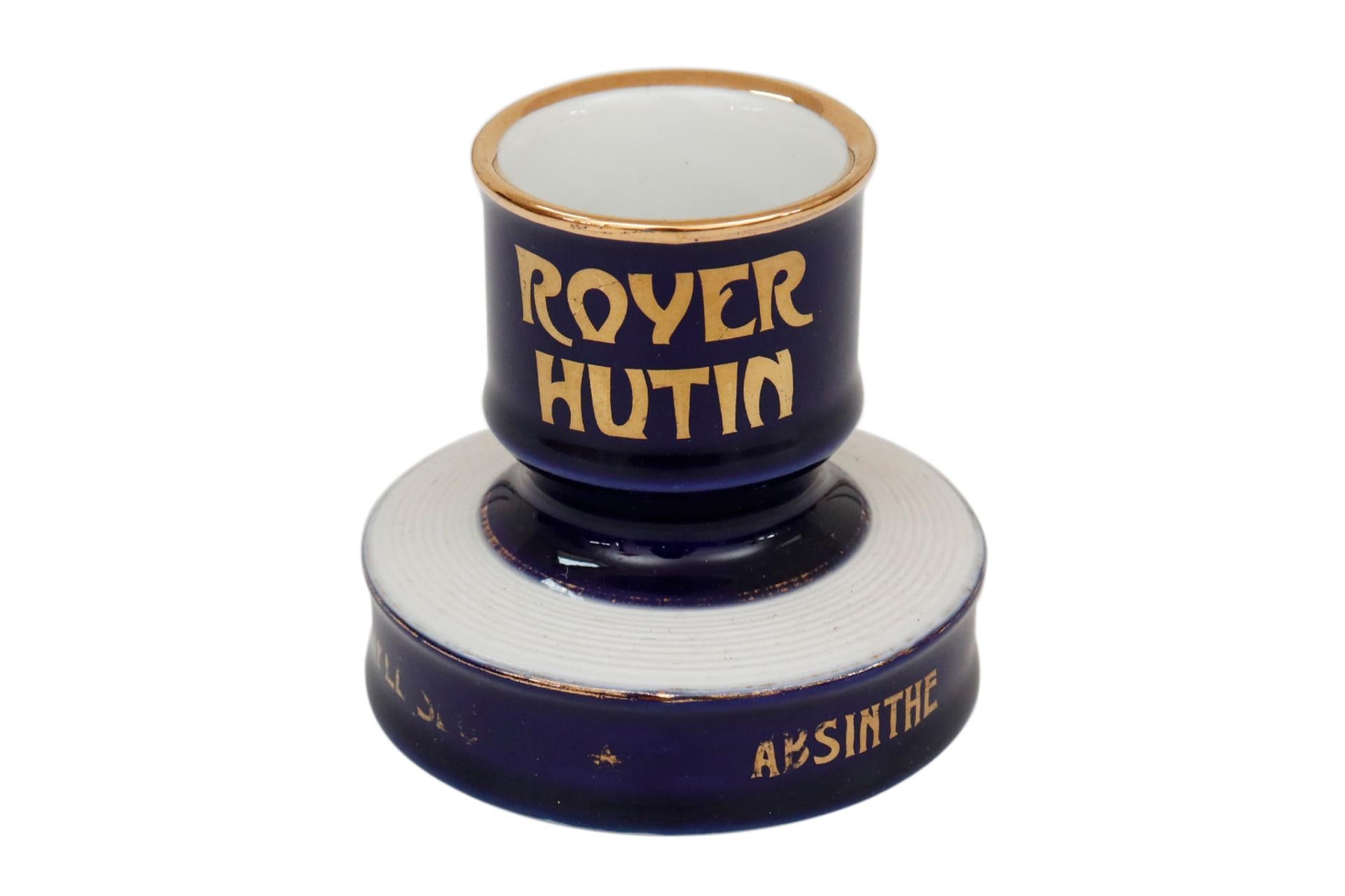 A vintage Royer Hutin porcelain match striker and holder. Traditionally used in cafes, bars etc.
 