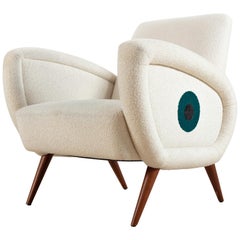 Royere Armchair Signed by Omar Chakil
