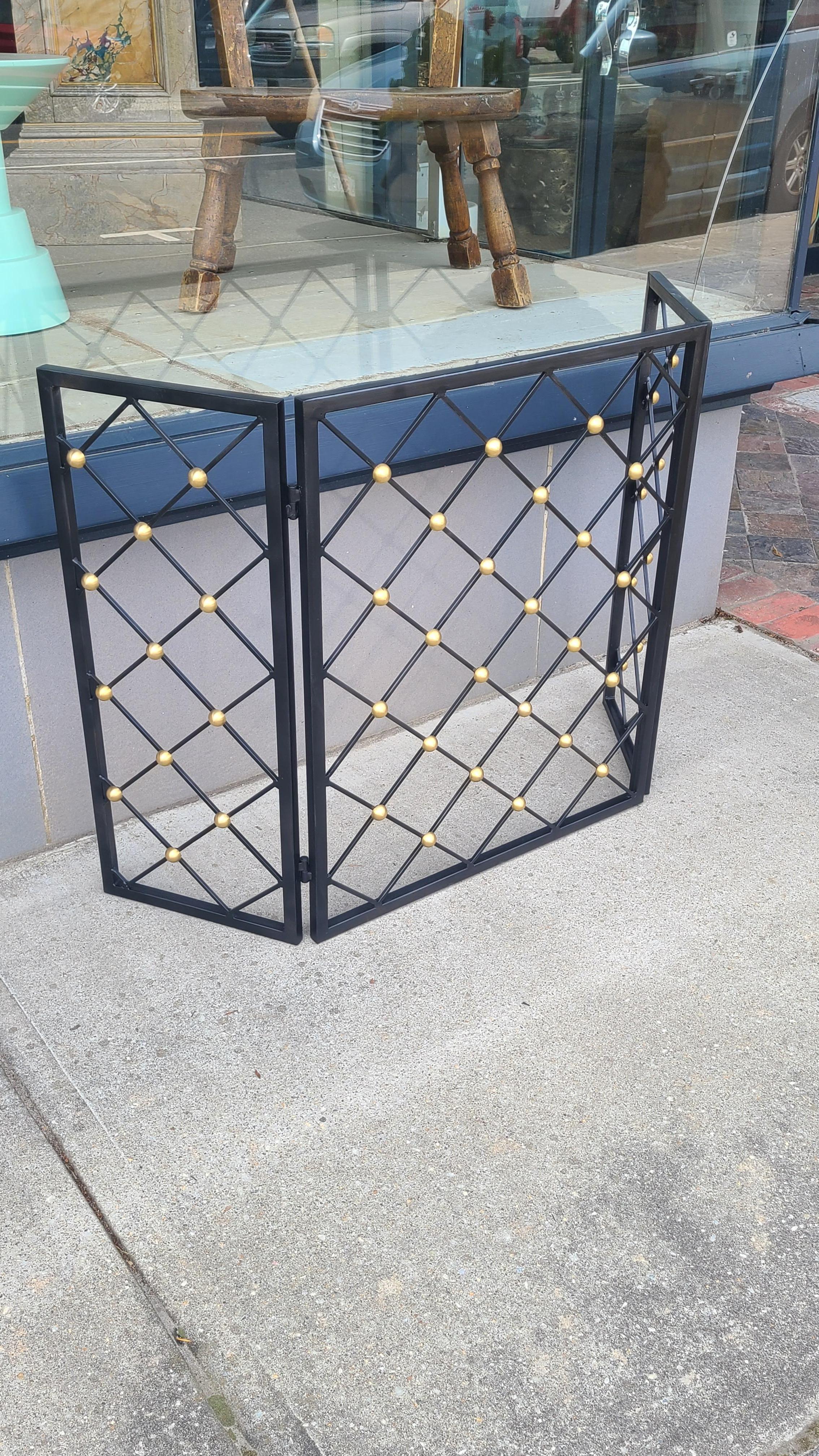 Unknown Royere Style Fireplace Screen