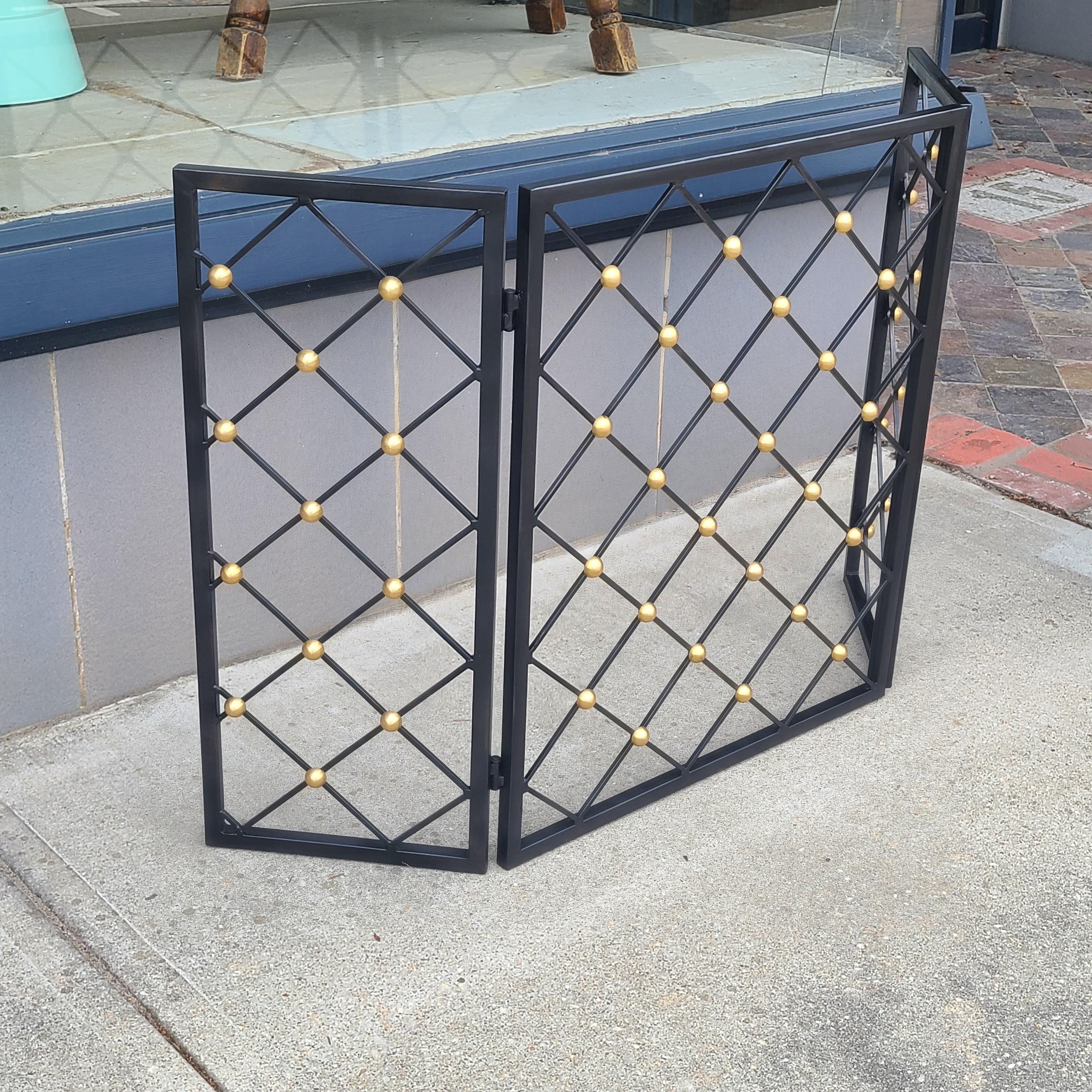 Contemporary Royere Style Fireplace Screen