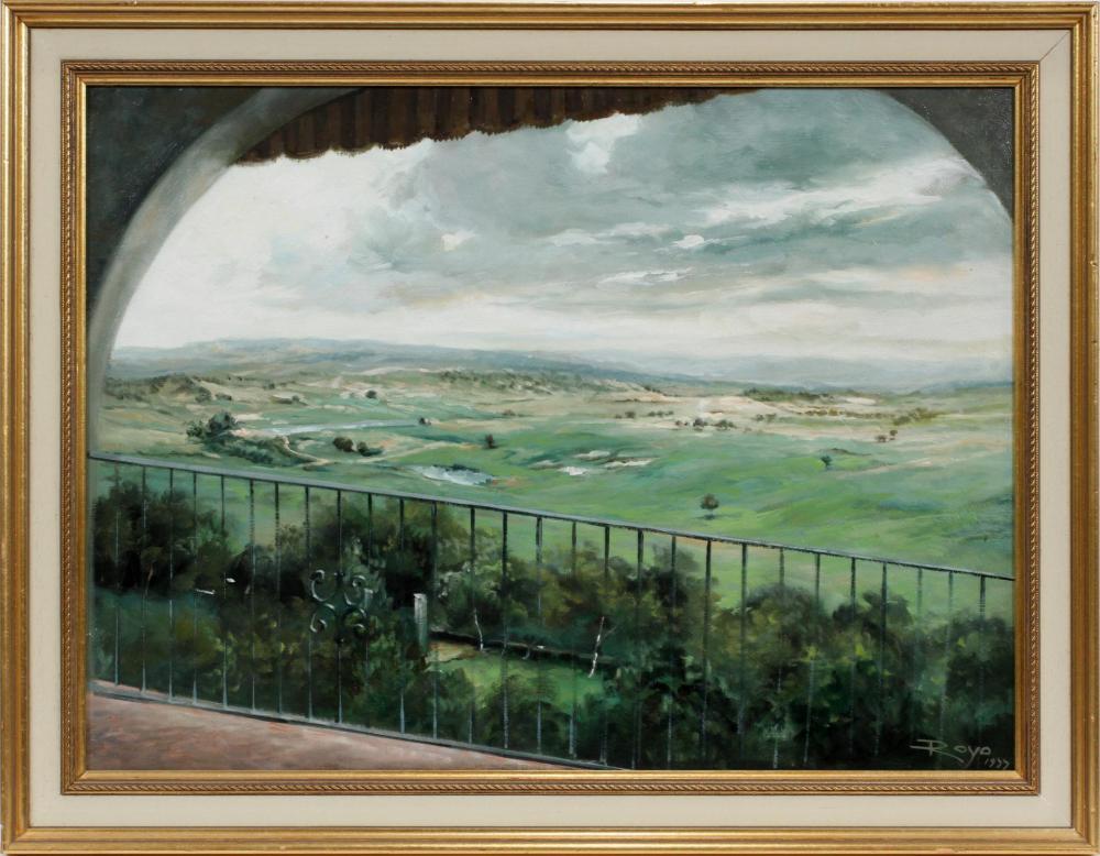José Royo Landscape Painting - Quiet Valley