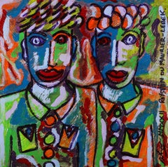 Royston Du Maurier-Lebek - 2022 Técnica mixta, Los gemelos
