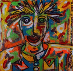 Royston Du Maurier-Lebek - 2022 Mixed Media, Sorriso Vibrante