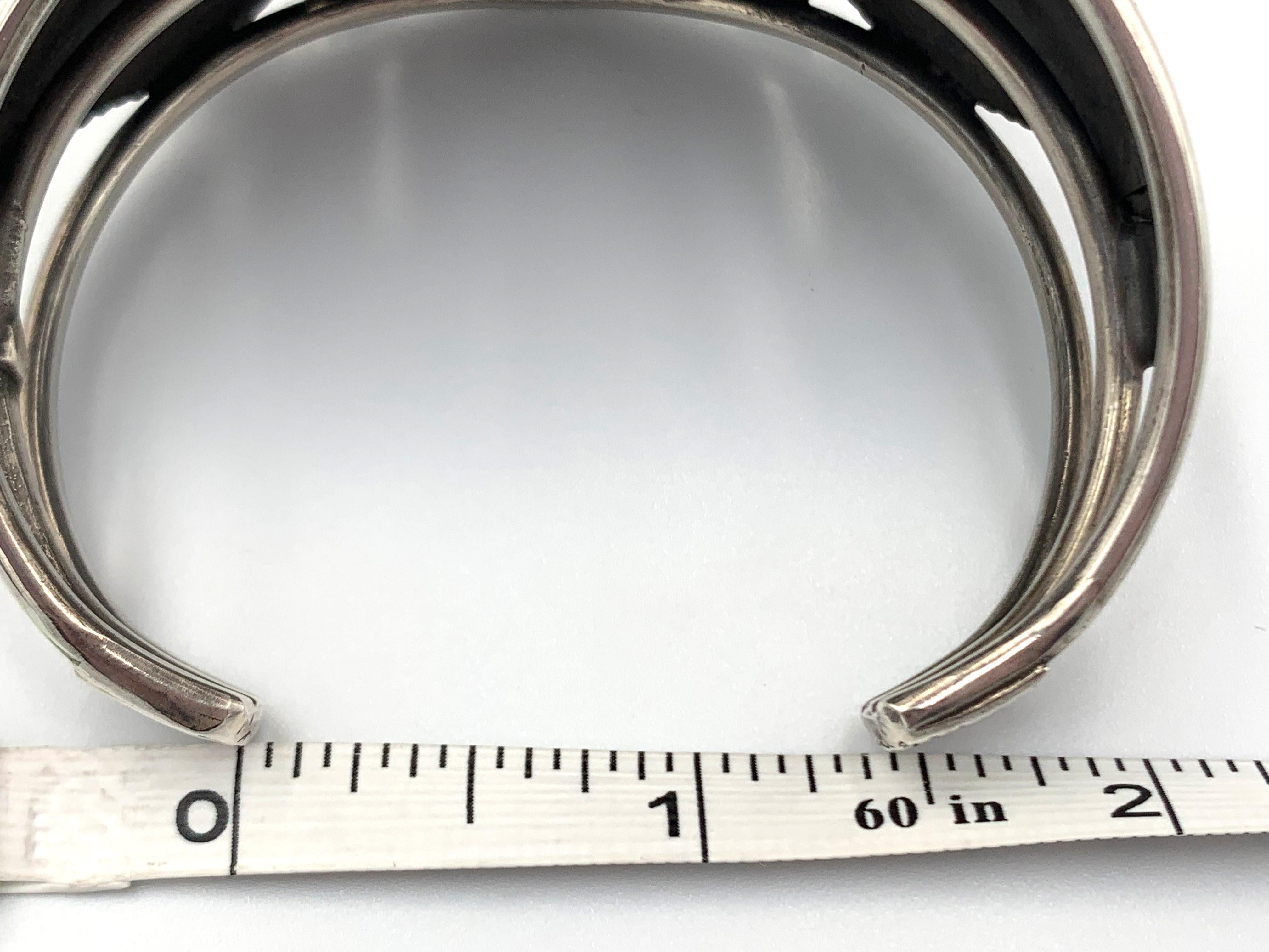 Royston Türkis Manschette aus Sterlingsilber von Rick Martinez im Angebot 5