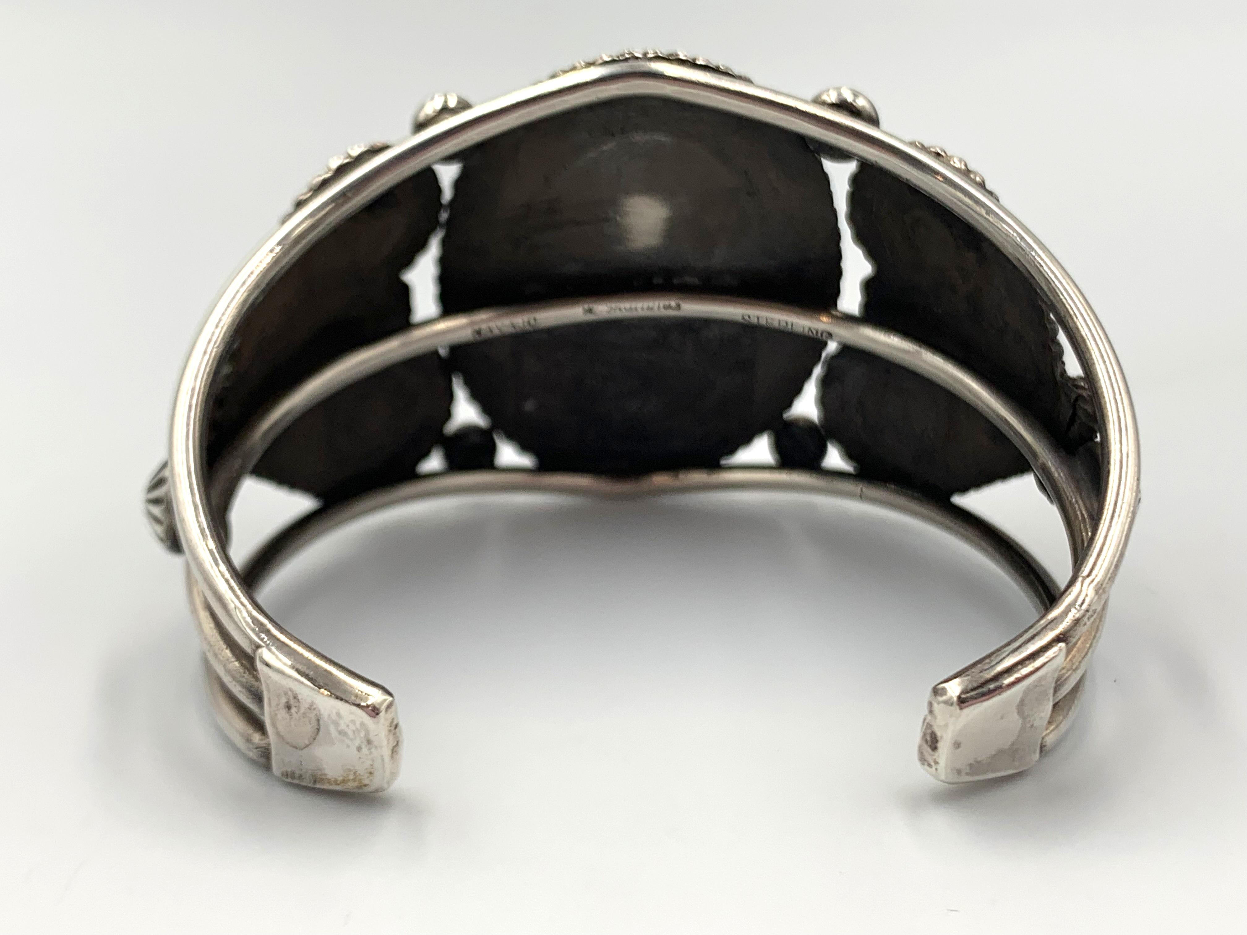 Royston Türkis Manschette aus Sterlingsilber von Rick Martinez für Damen oder Herren im Angebot