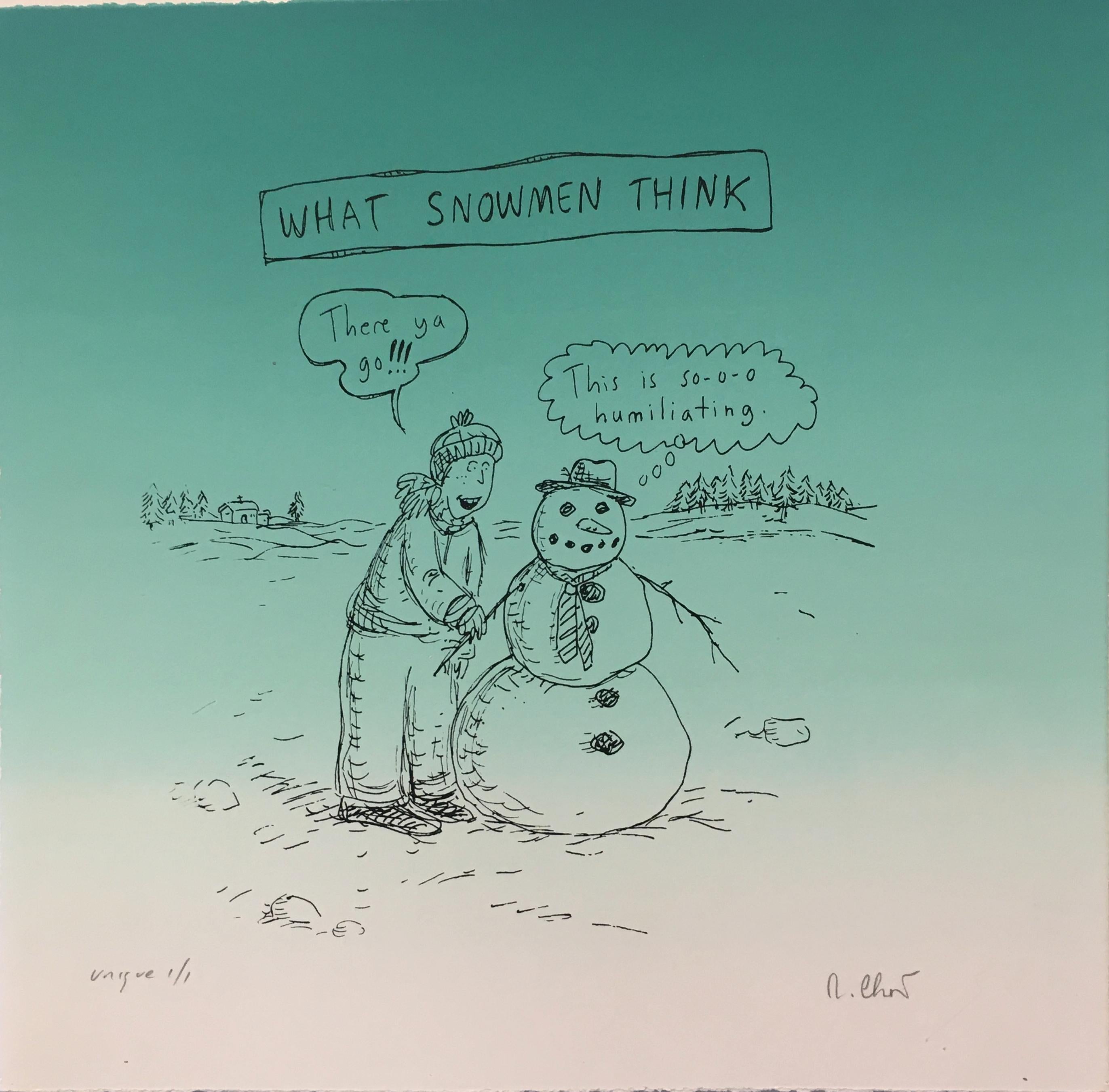 "What Snowmen Think" - Print by Roz Chast