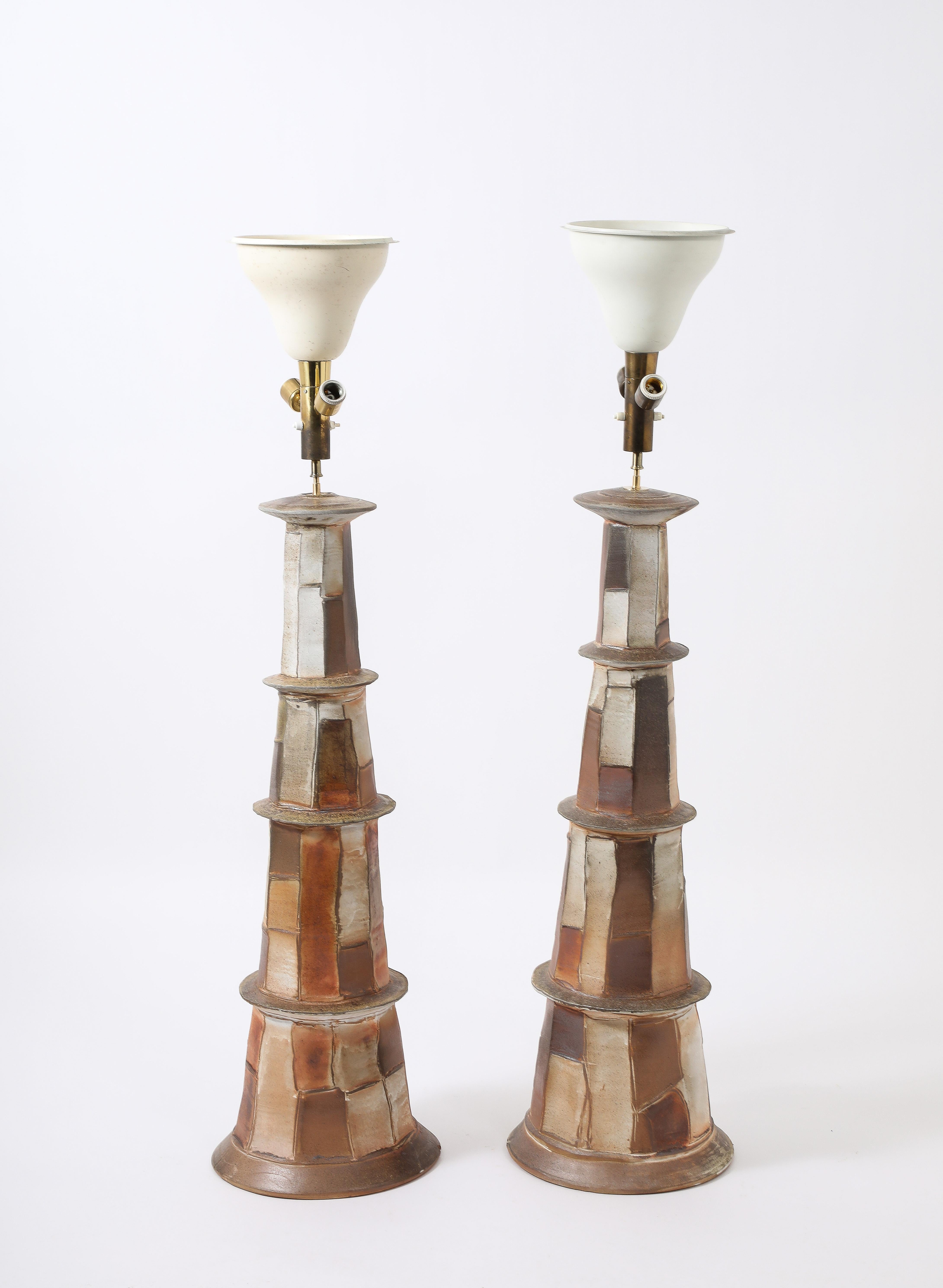 Roz Herin Ceramic Floor Lamps, France 2020 For Sale 4