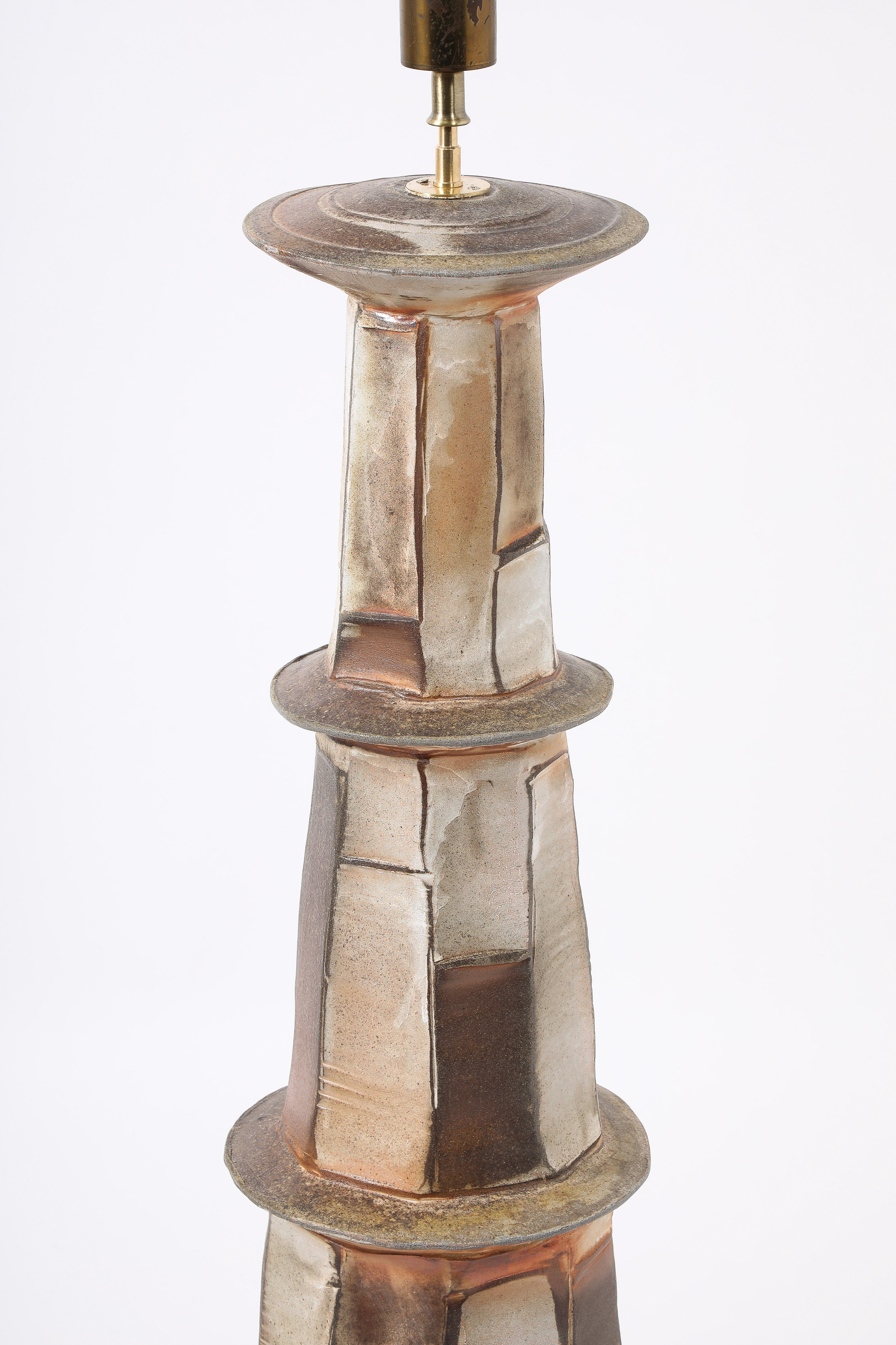 Roz Herin Ceramic Floor Lamps, France 2020 In Good Condition For Sale In New York, NY