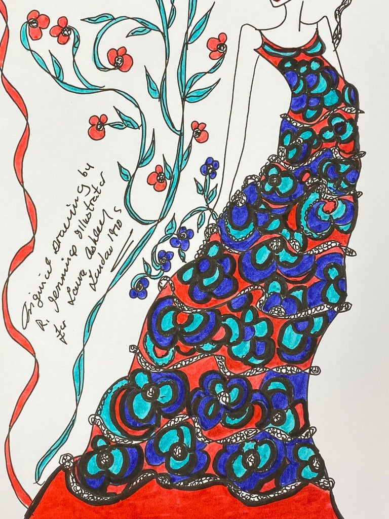 Roz Jennings - Original Fashion Design Illustration Watercolor Painting ...