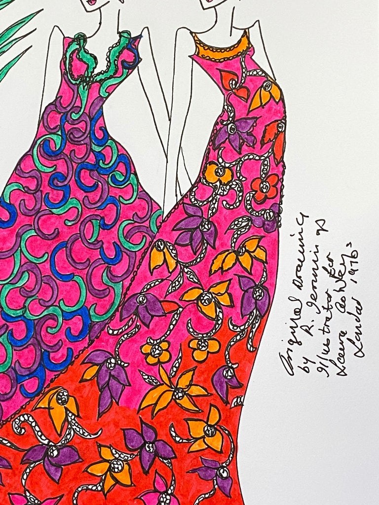 Roz Jennings - Original Fashion Design Illustration Watercolor Painting ...