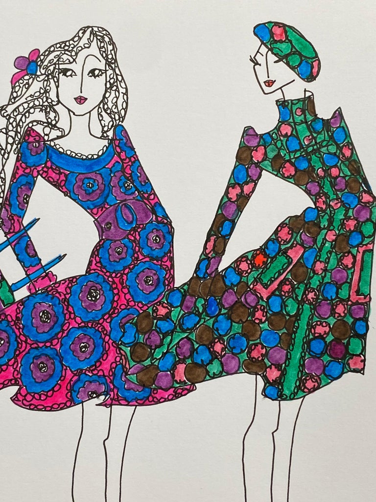 Roz Jennings - Original Fashion Design Illustration Watercolor Painting ...