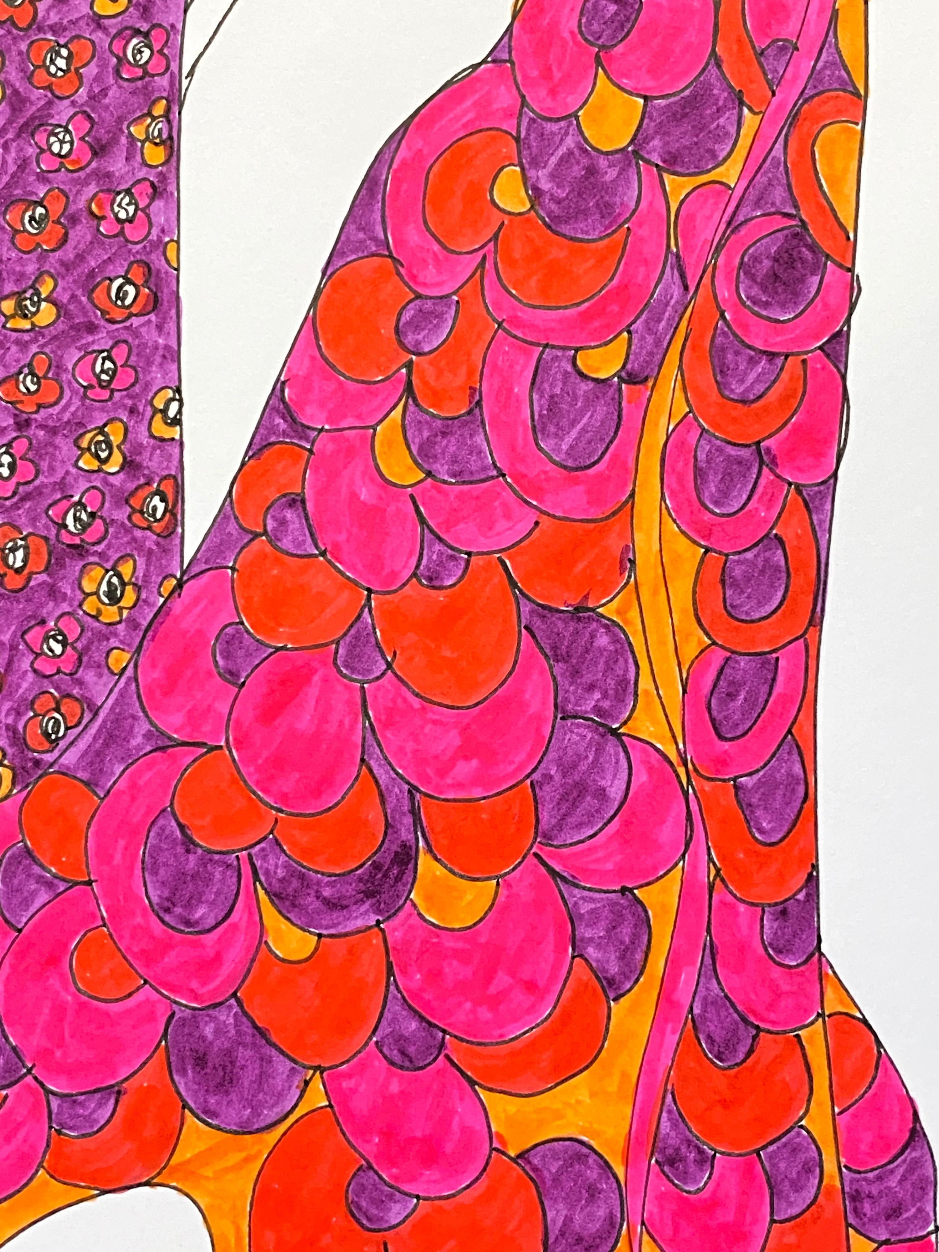 Roz Jennings - Original Fashion Design Illustration Watercolor Painting ...