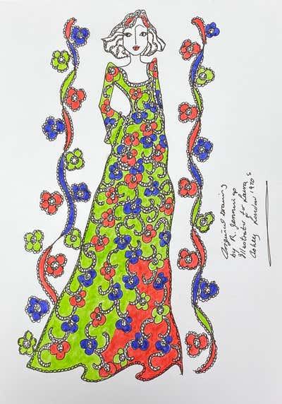 Roz Jennings - Original Fashion Design Illustration Watercolor Painting ...