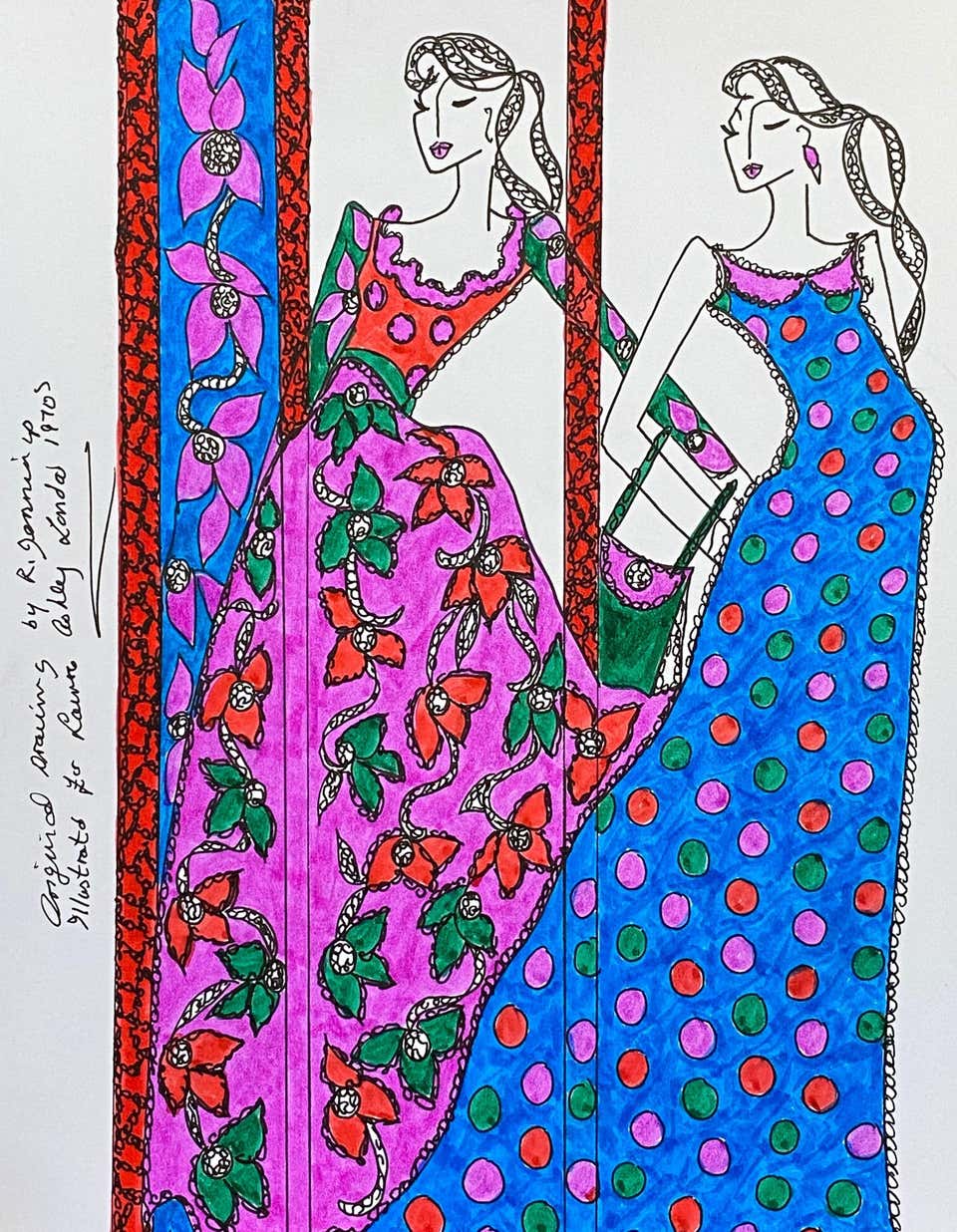 Roz Jennings - Original Fashion Design Illustration Watercolor Painting ...