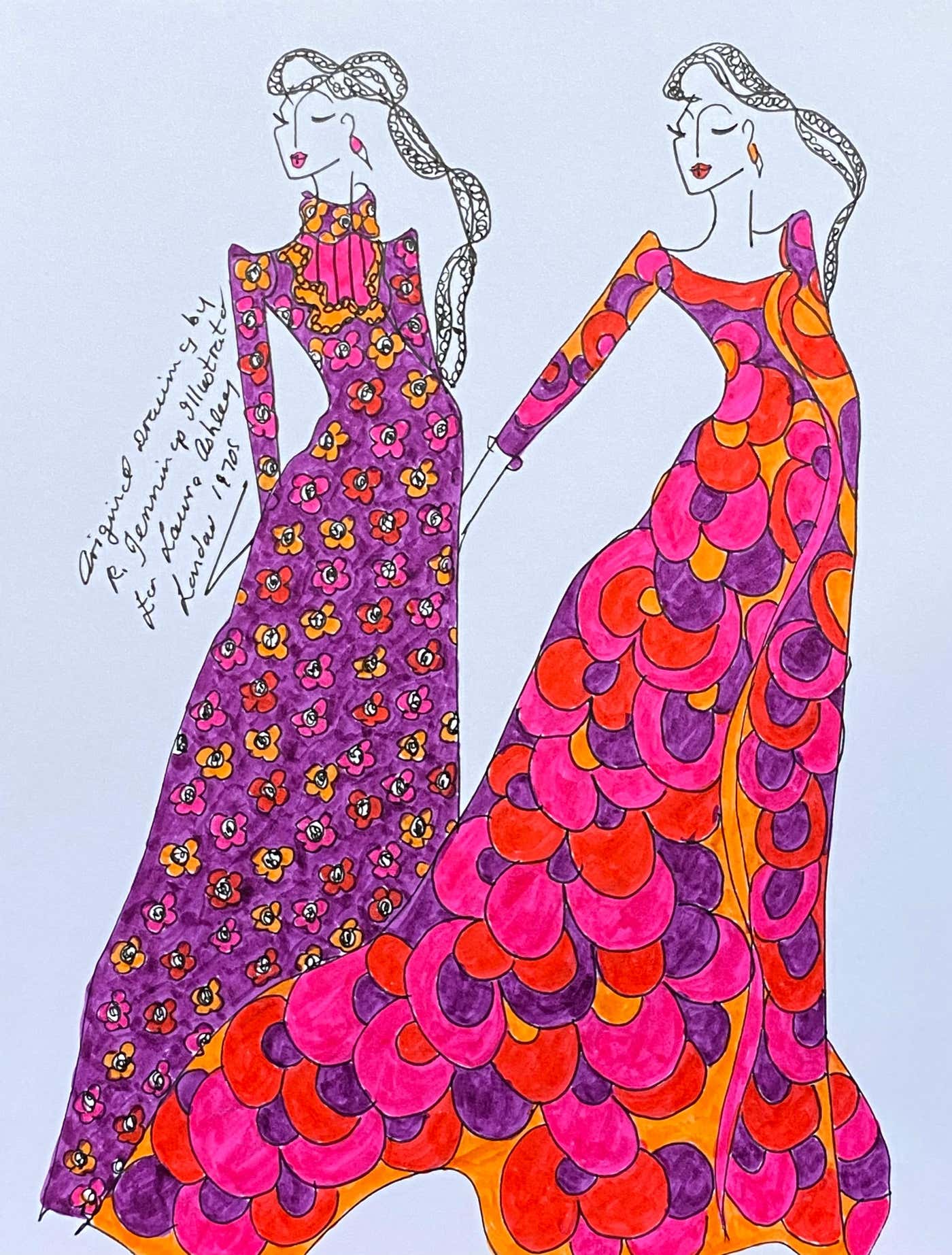 Roz Jennings - Original Fashion Design Illustration Watercolor Painting ...