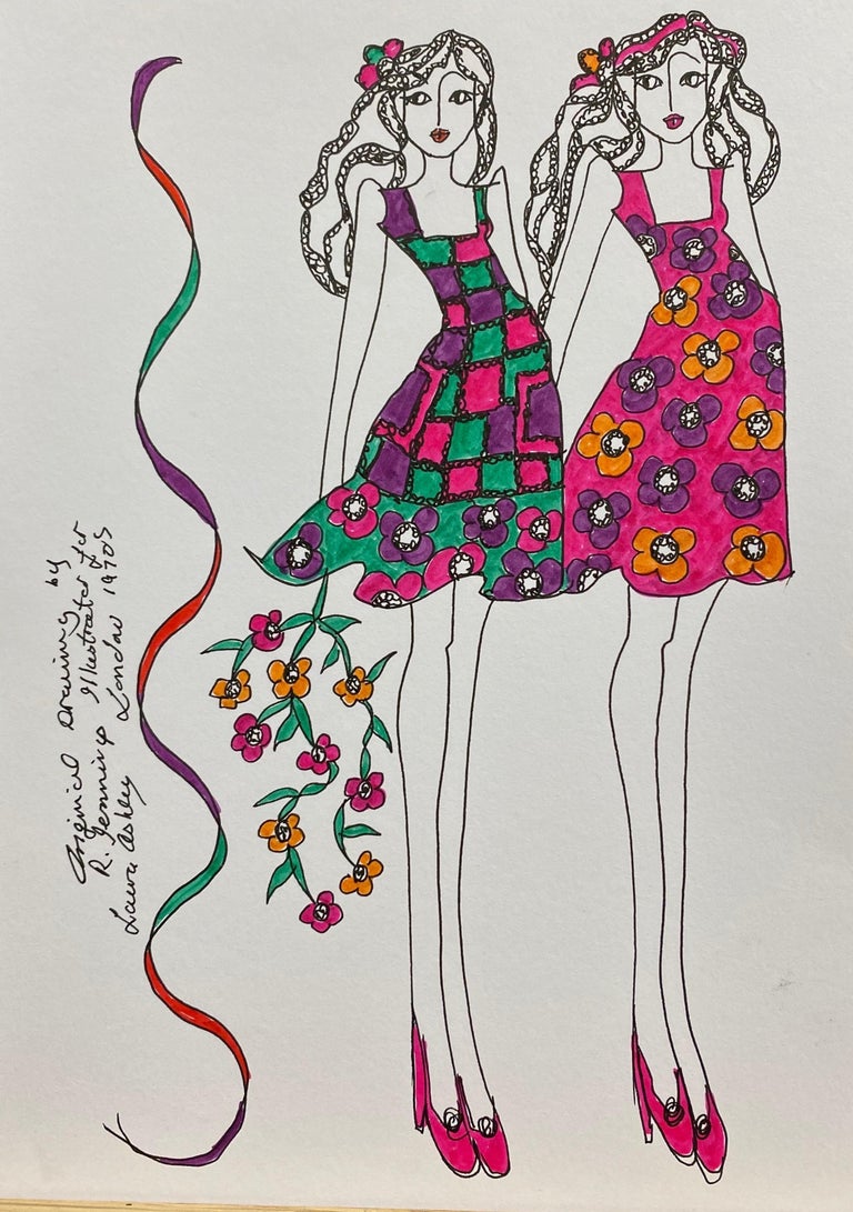 Roz Jennings - Original Fashion Design Illustration Watercolor Painting ...
