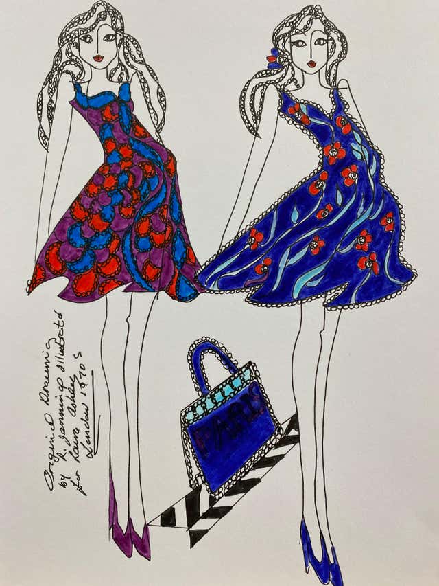 Roz Jennings - Original Fashion Design Illustration Watercolor Painting ...