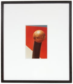 "City Art #6" 1970's Abstract San Francisco Color Photograph with Gold Ball