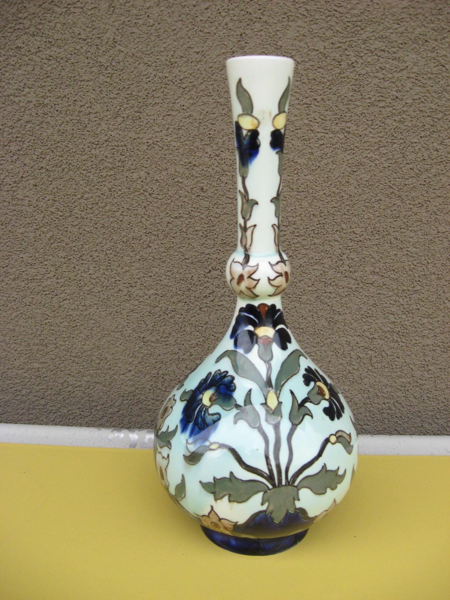 European Rozenburg DenHaag Art Nouveau Vase, Late 19th Century For Sale