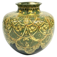 Antique Rozenburg Earthenware vase, The Hague, The Netherlands, 1894