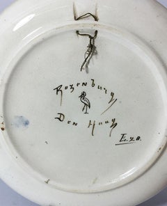 Rozenburg Earthenware Wall Plate, The Hague, the Netherlands, 1893