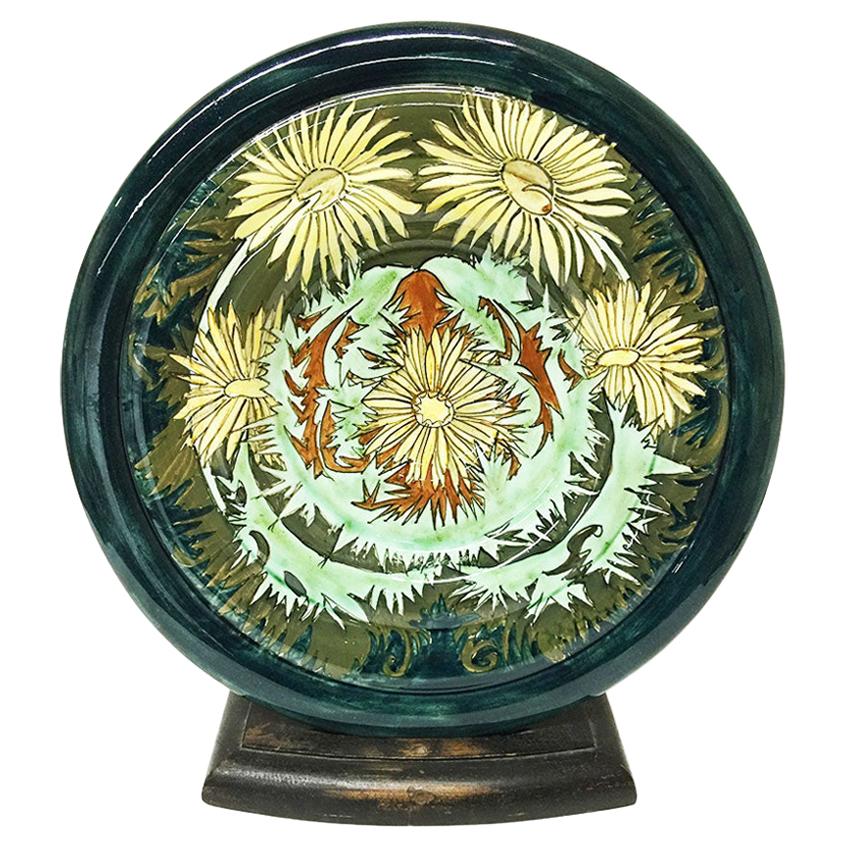 Rozenburg Earthenware Wall Plate, The Hague, The Netherlands, 1893 For Sale