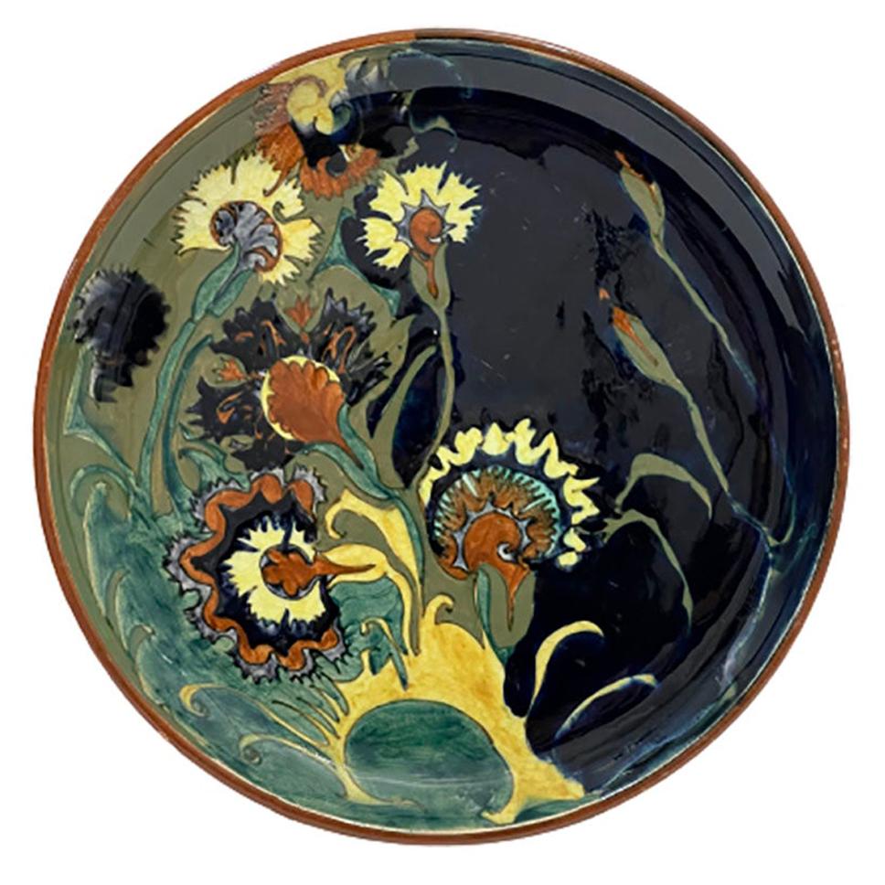 Rozenburg Earthenware Wall Plate, The Hague, the Netherlands, 1893 For Sale