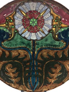 Rozenburg Earthenware Wall Plate, The Hague, The Netherlands, 1897