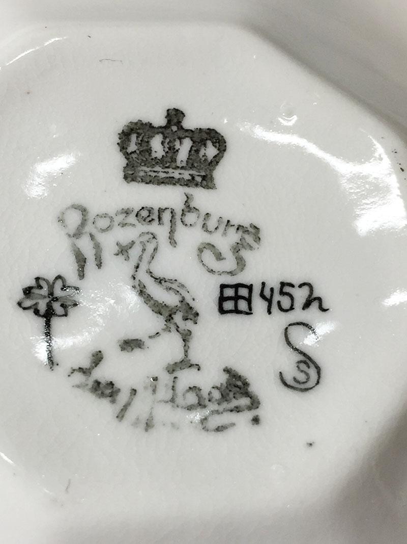 Rozenburg Egg-Shell Cup and Saucer with Bird and Floral Decor, 1913 In Good Condition In Delft, NL