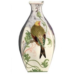 Rozenburg Egg-Shell Tiny Vase with Bird and Floral Deco
