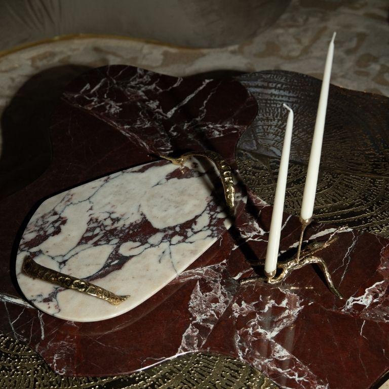 Rozu - Luxuriöses Tablett aus Marmor Calacatta Viola im Zustand „Neu“ im Angebot in Porto, PT