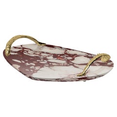 Rozu - Vassoio di lusso in marmo Calacatta Viola