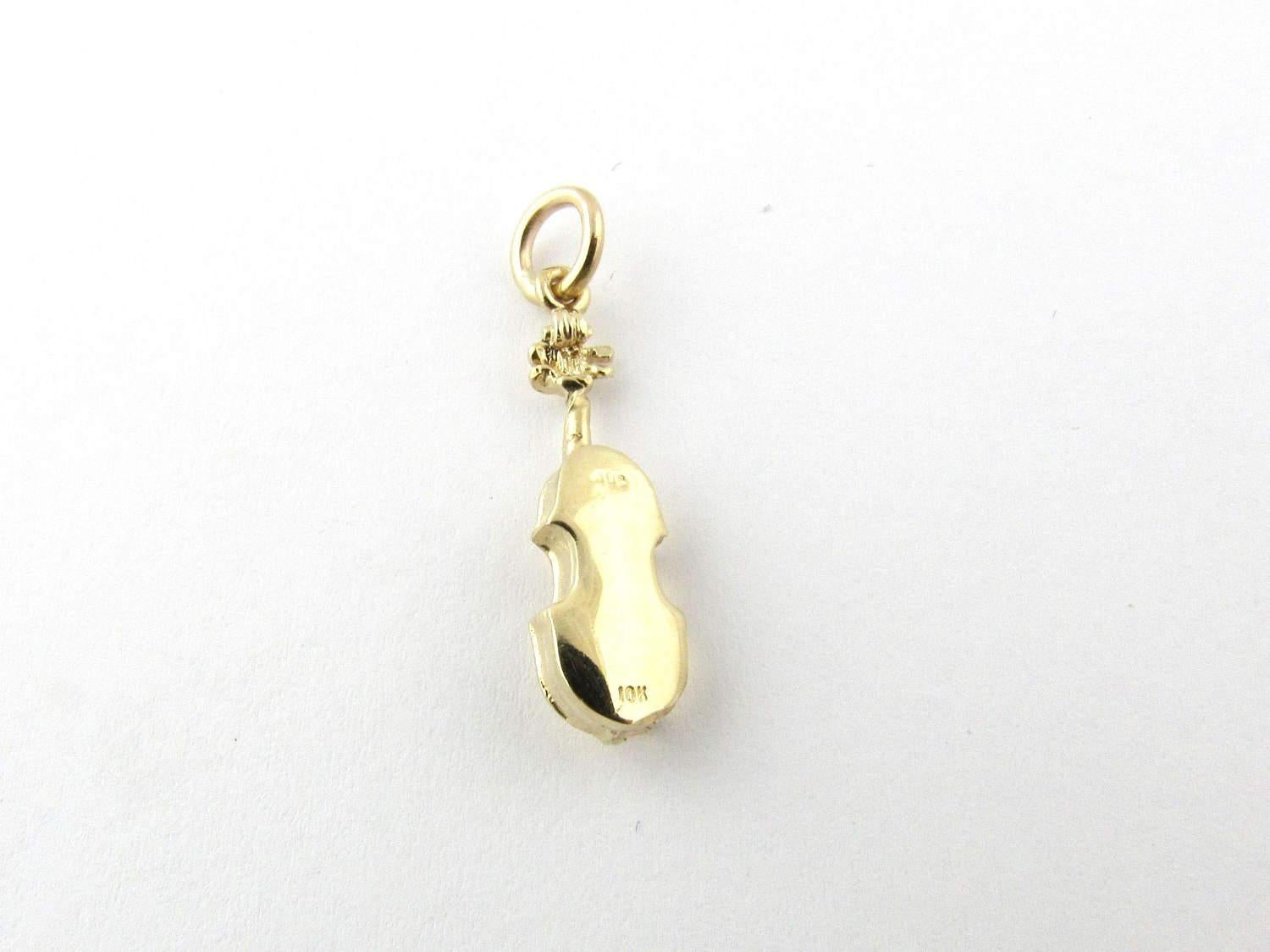 Women's RQC 14 Karat Yellow Gold Violin Pendant