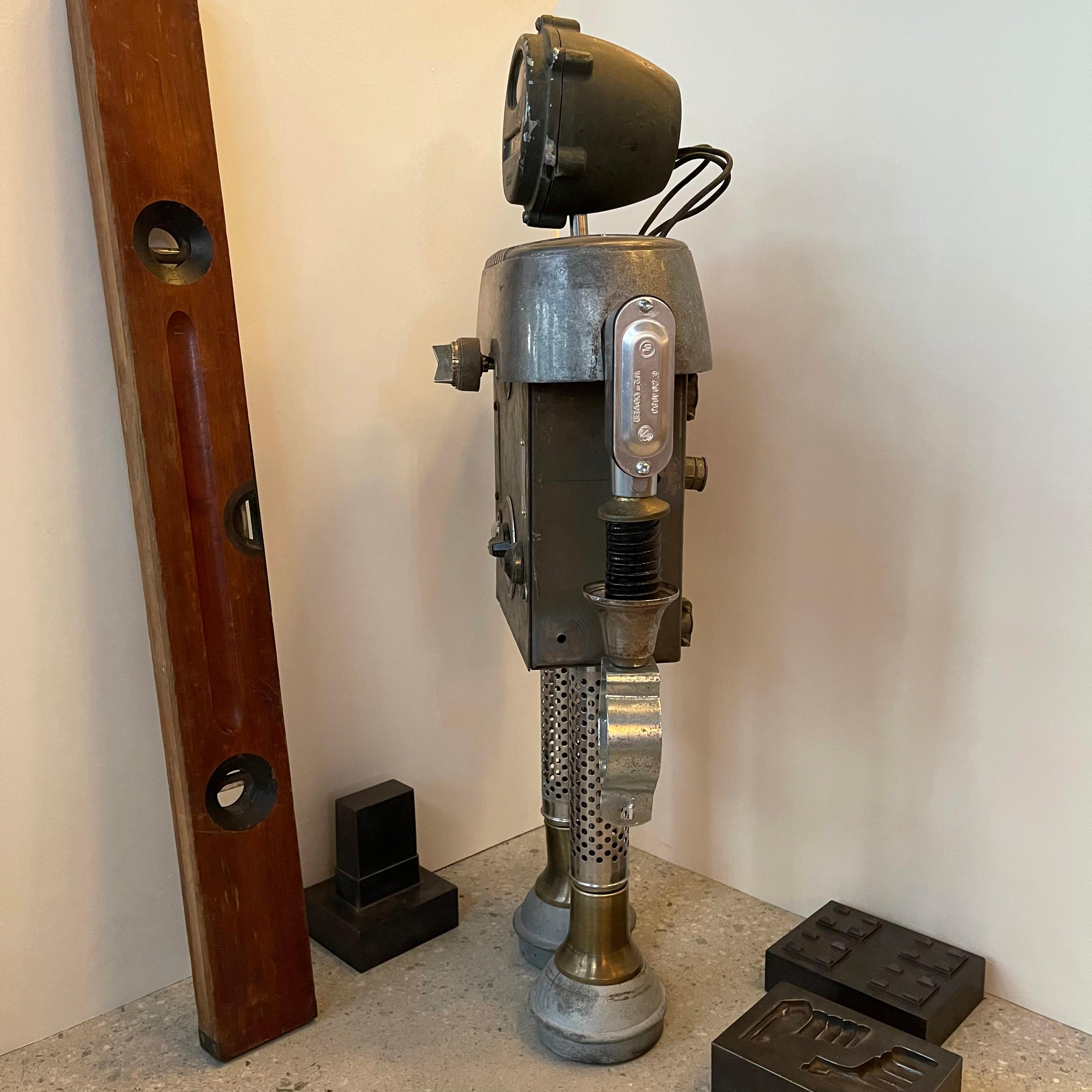 Machine Age R.R. Robot Sculpture by Bennett Robot Works