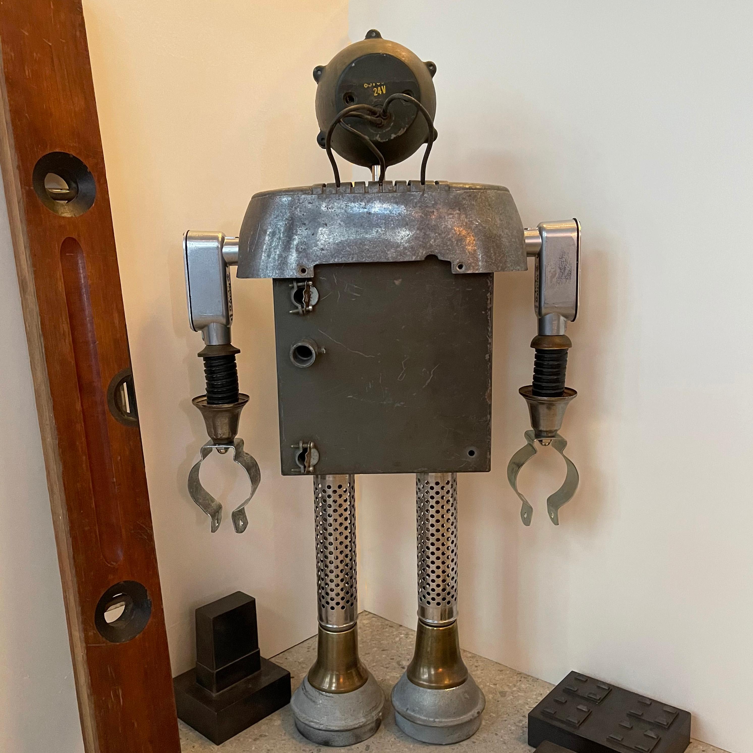 Hand-Crafted R.R. Robot Sculpture by Bennett Robot Works