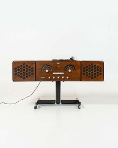 RR126 Radiophonographe et tourne-disque par les Castiglionis pour Brionvega 1965